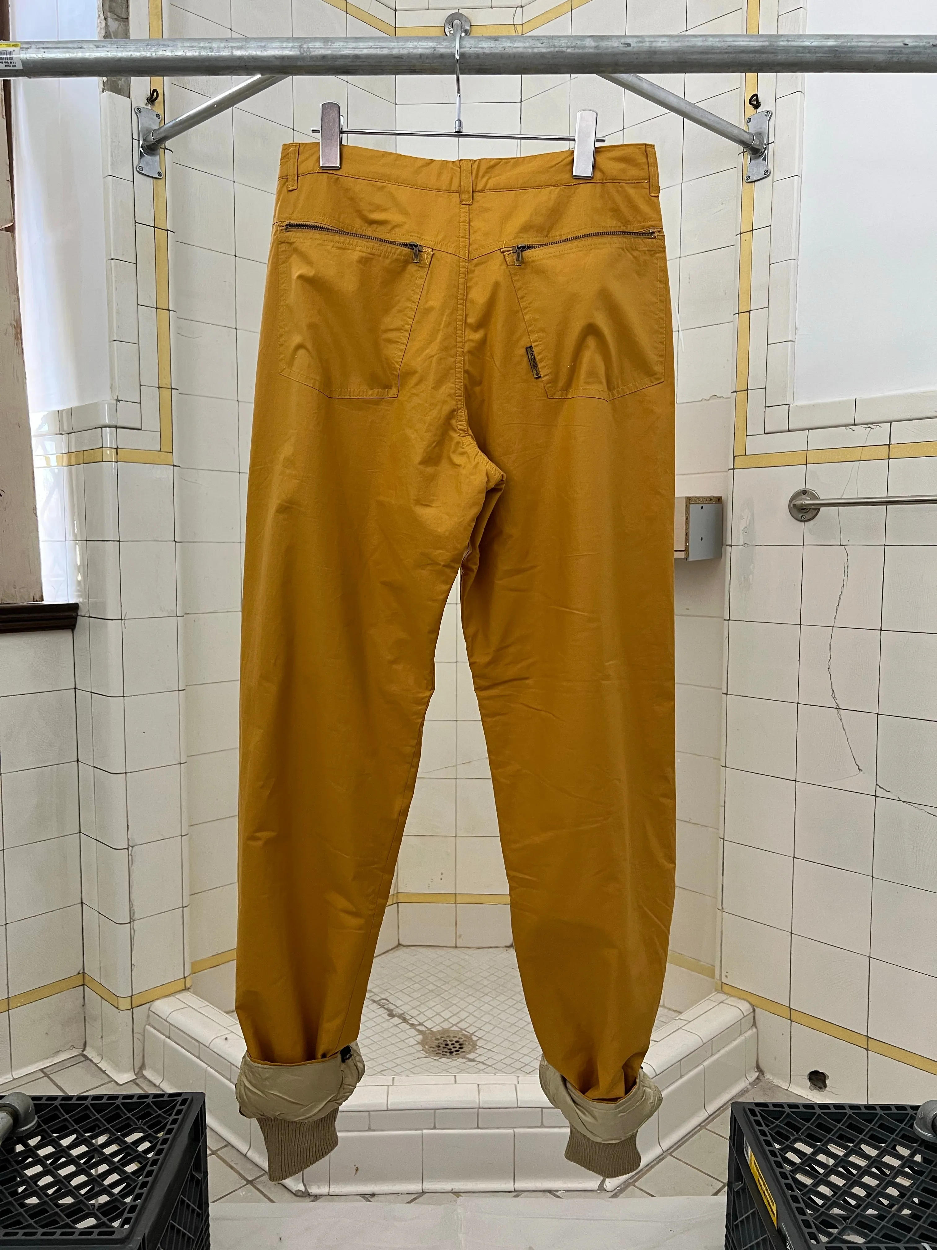 1980s Armani Yellow Ski Pants - Size M