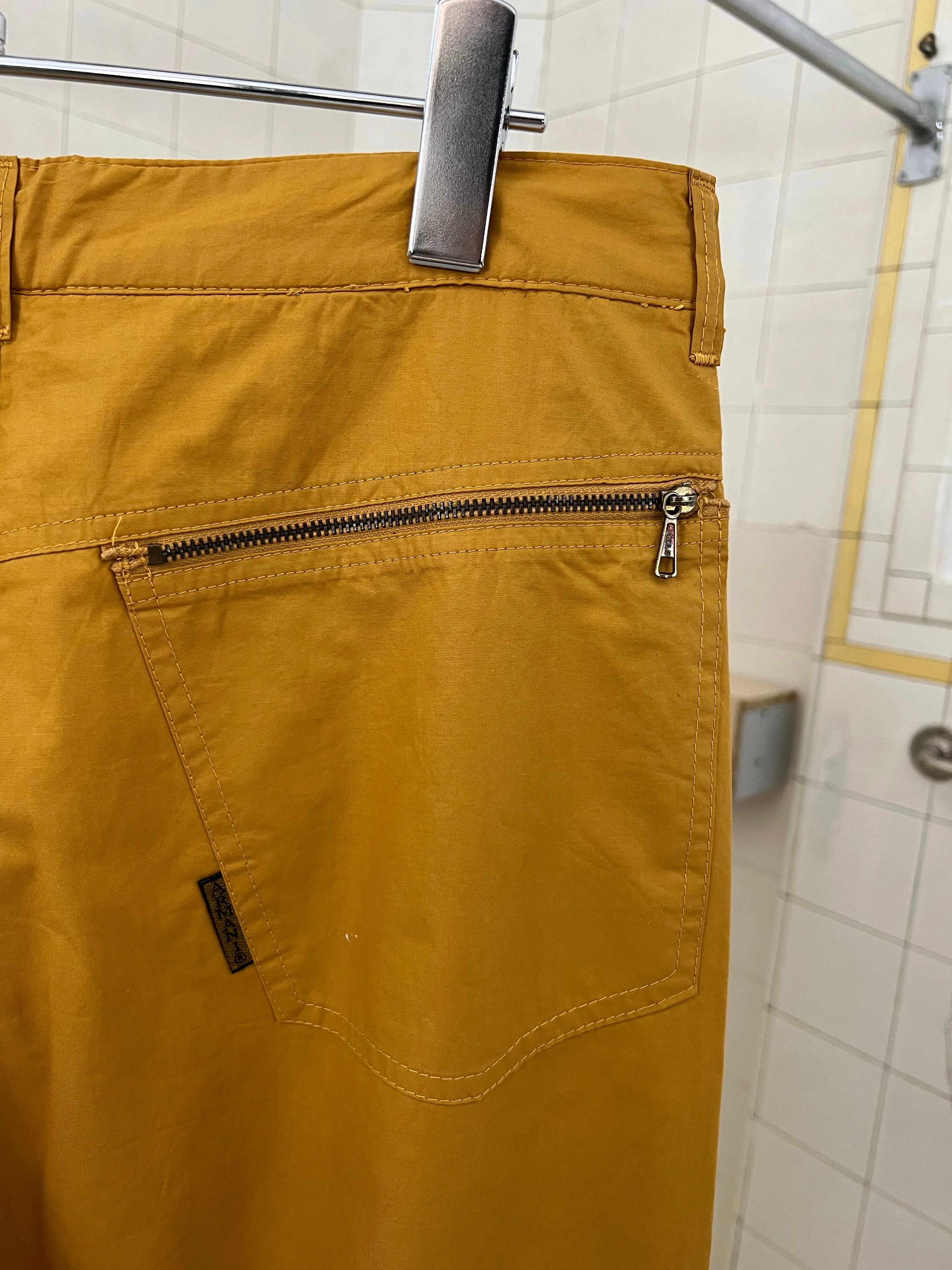 1980s Armani Yellow Ski Pants - Size M