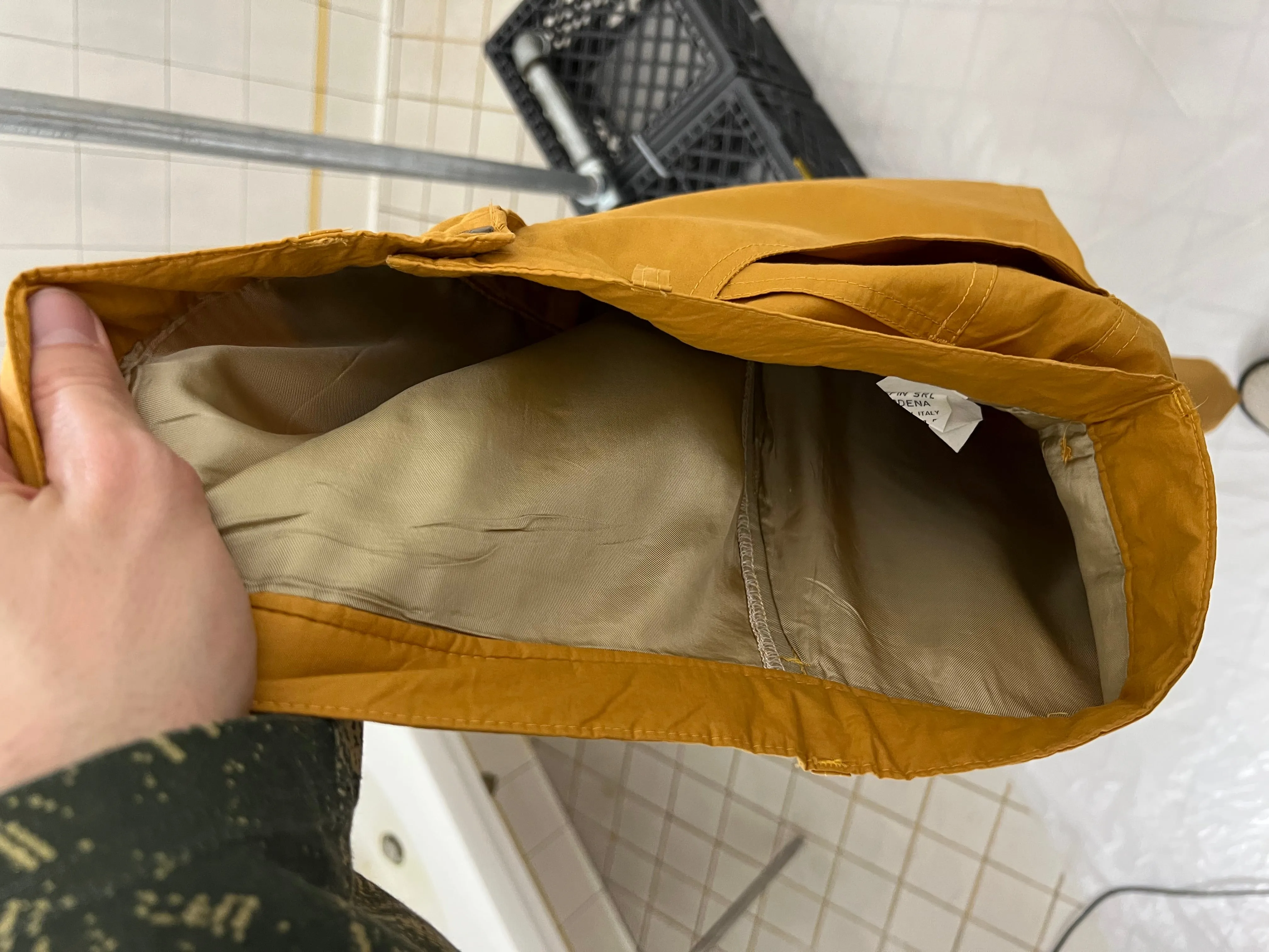 1980s Armani Yellow Ski Pants - Size M
