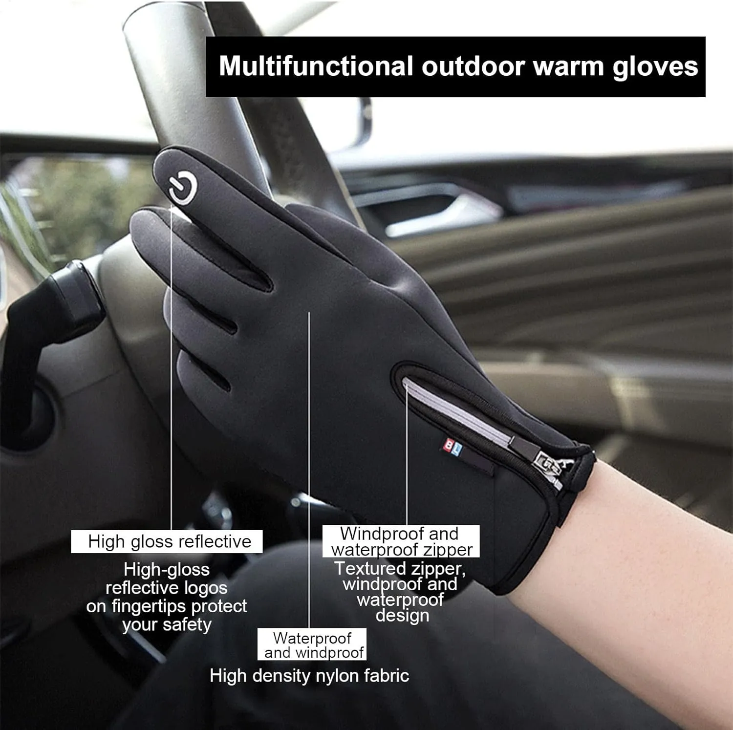 Electric Heated Gloves,Waterproof & Windproof Ski Gloves,Cold Weather Snowboarding Shovel Snow,Heated Ski Mittens,Warm Windproof Snow Mittens