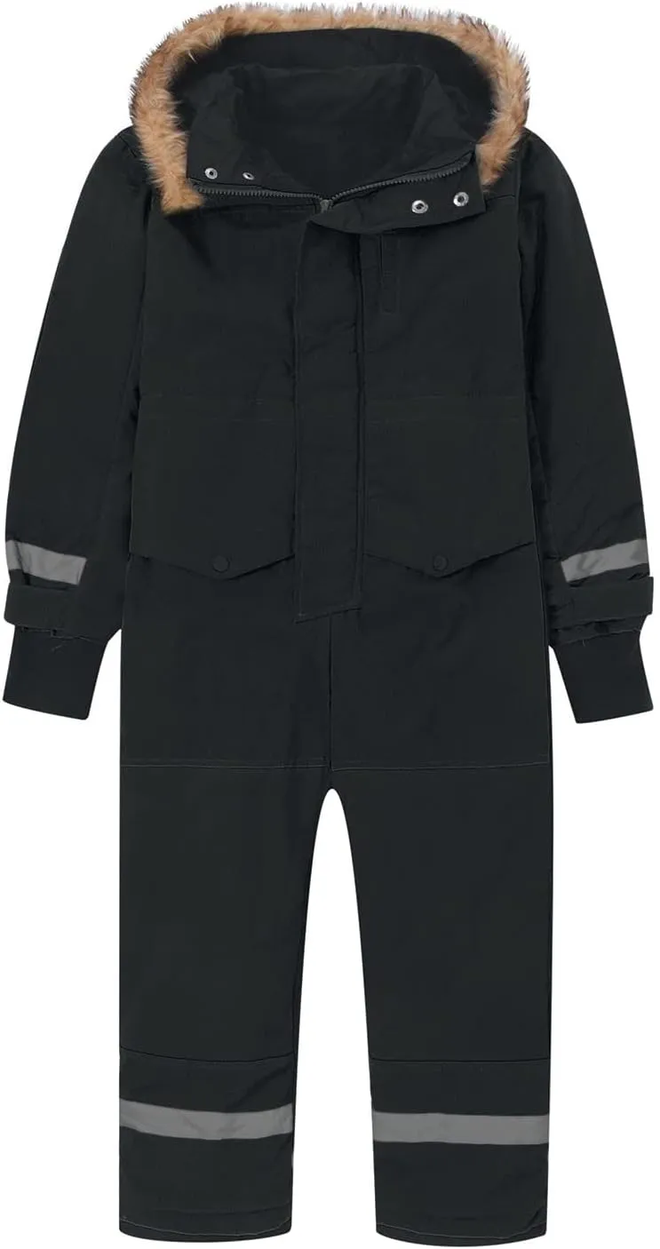 Kids One Piece Snowsuit Girls Boys Ski Snowboard Jumpsuits Winter Thicken Warm Waterproof Windproof Thermal Jackets