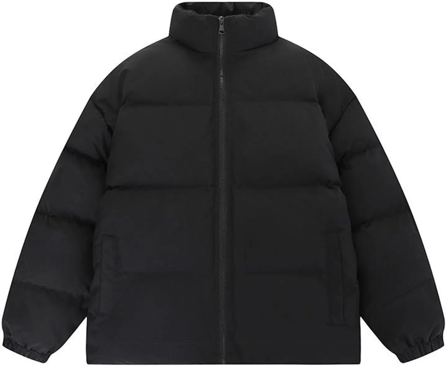 Mens Oversized Puffer Jacket Winter Warm Windproof Down Coat Parka Insulated Thermal Jacket Fashion Outerwear 2024