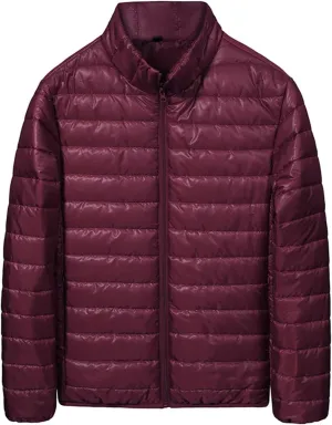 Men's Packable Lightweight Puffer Jacket Windproof Insulated Winter Down Coat Puffy Jacket for Snow Ski Traveling