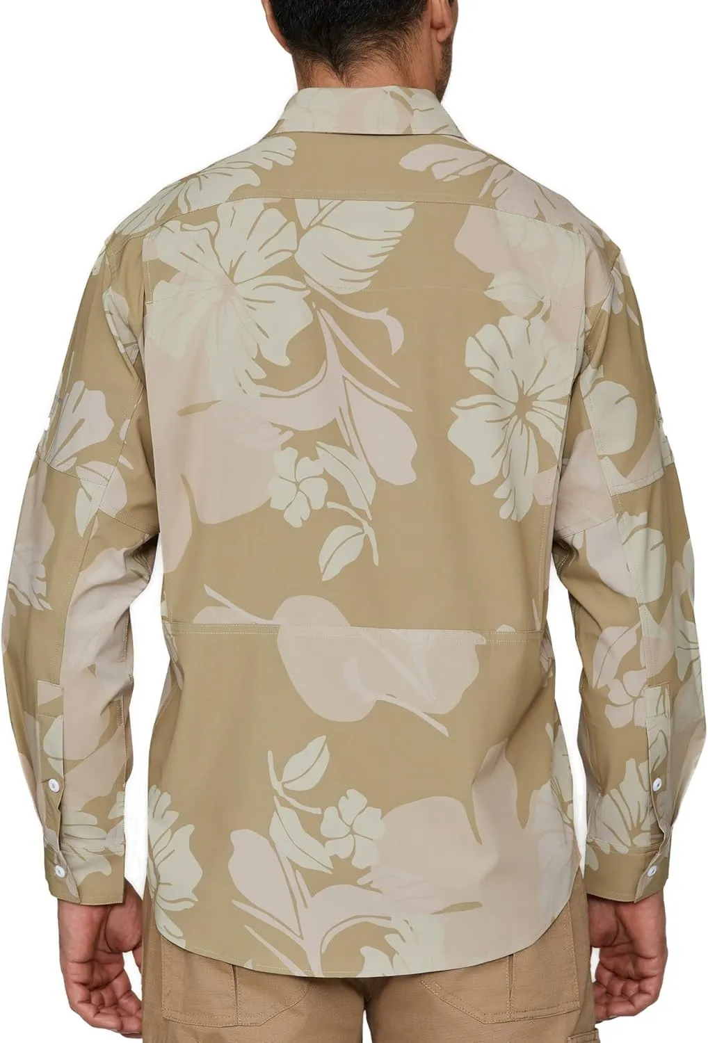 PIQIDIG Men's Long Sleeve Sun Protection Shirts UPF 50  Quick Dry Button Down Shirts Hiking Fishing Camping Travel Work