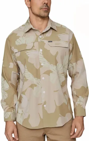 PIQIDIG Men's Long Sleeve Sun Protection Shirts UPF 50  Quick Dry Button Down Shirts Hiking Fishing Camping Travel Work