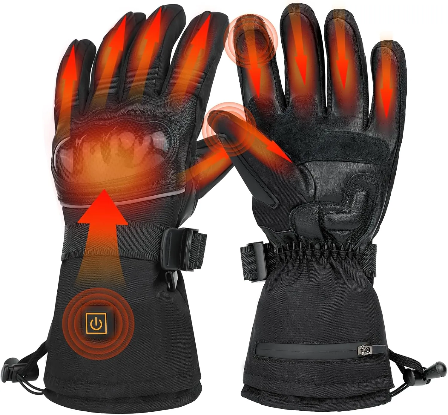 Rechargeable Electric Heated Gloves 5V 6000mAh - Men's & Women's Heated Cycling & Snow Sports Gloves
