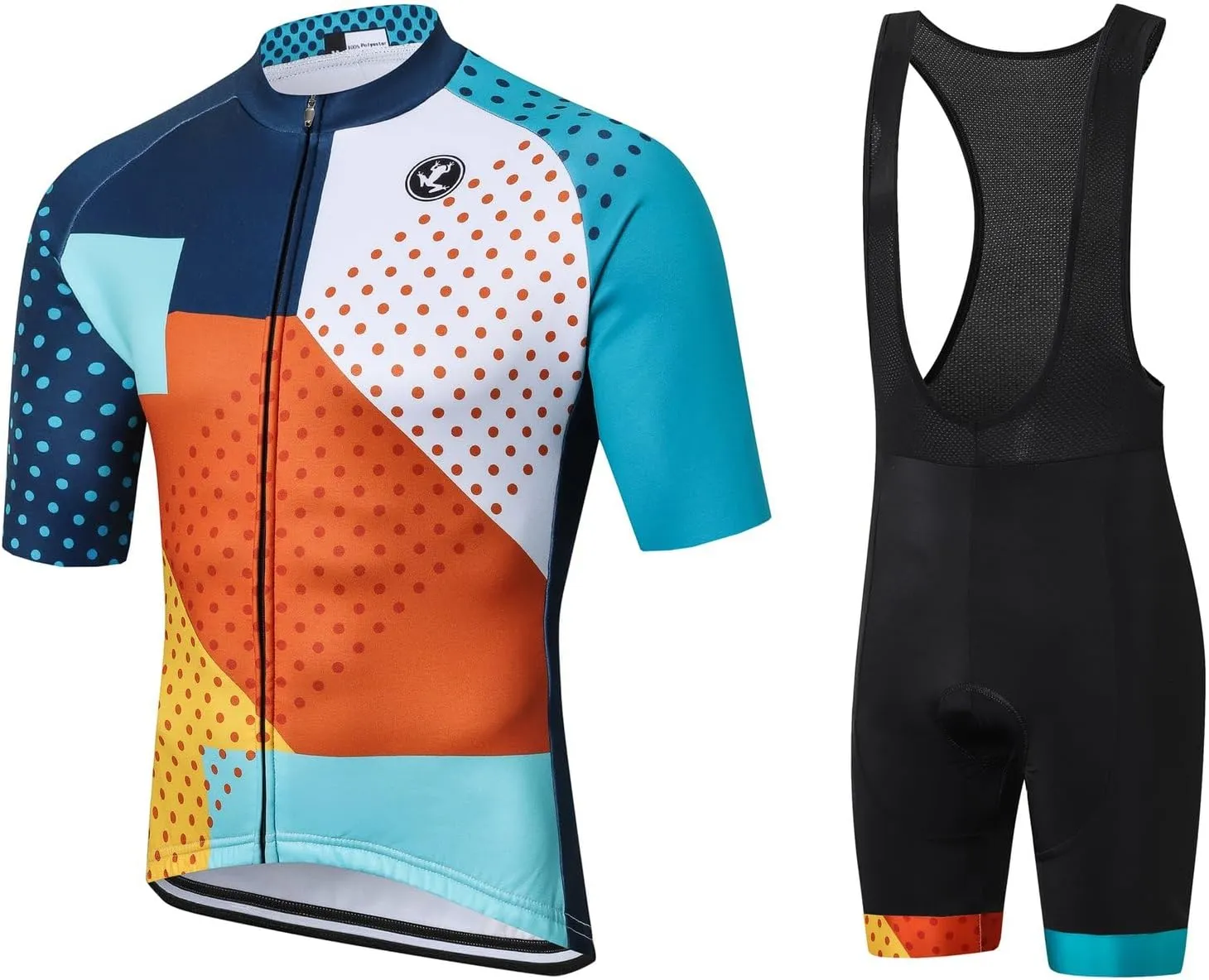 UGLY FROG Pro Team Summer Men's Cycling Jersey Set Bib Shorts with 3D Padded Cycling Kits