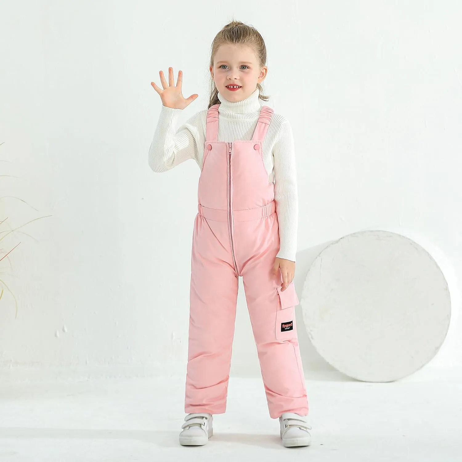 Weixinbuy Toddler Snow Pants Baby Boy Girl Winter Clothes Down Puffer Coat Waterproof Warm Snow Ski Bib Overalls Snowsuit