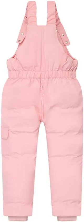 Weixinbuy Toddler Snow Pants Baby Boy Girl Winter Clothes Down Puffer Coat Waterproof Warm Snow Ski Bib Overalls Snowsuit