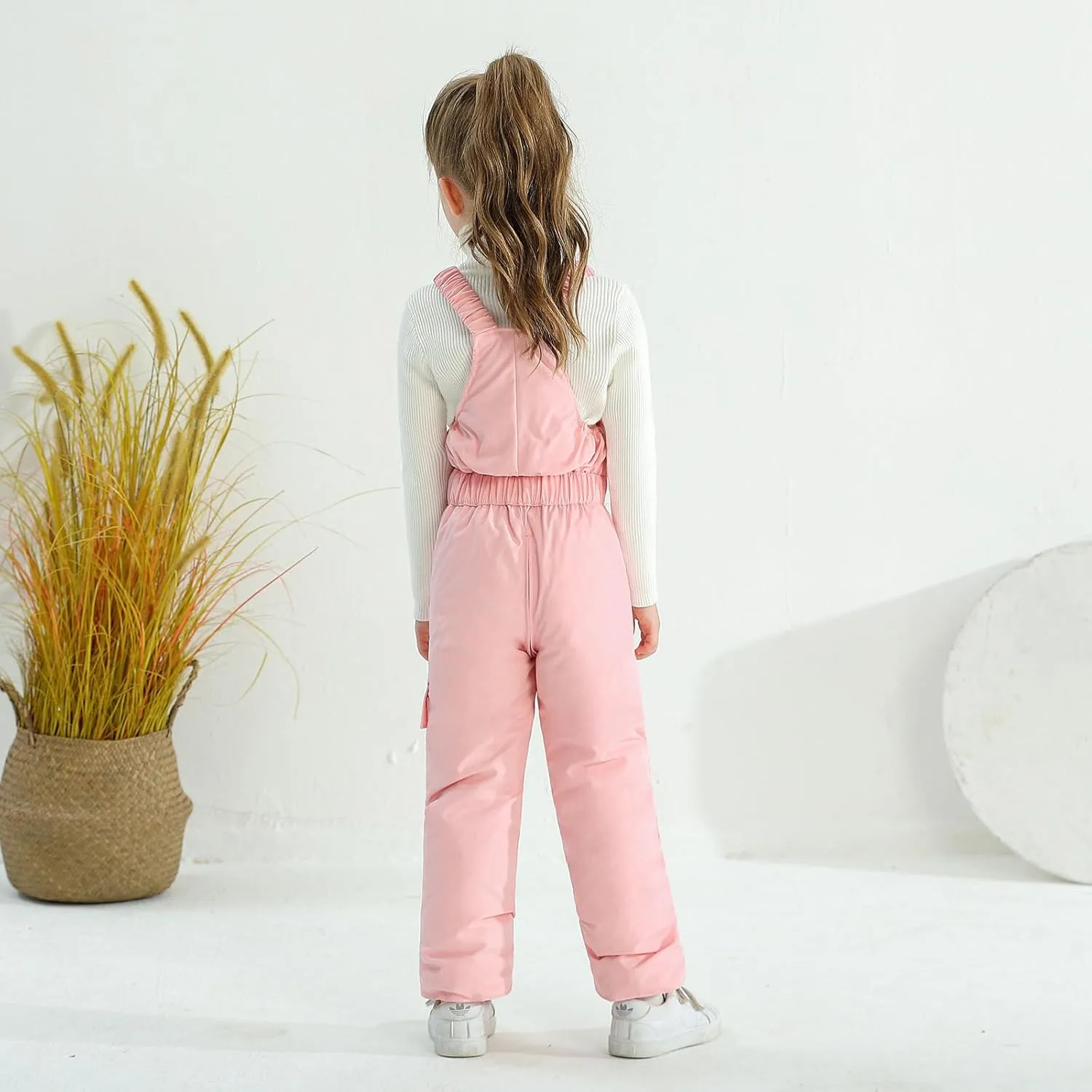 Weixinbuy Toddler Snow Pants Baby Boy Girl Winter Clothes Down Puffer Coat Waterproof Warm Snow Ski Bib Overalls Snowsuit