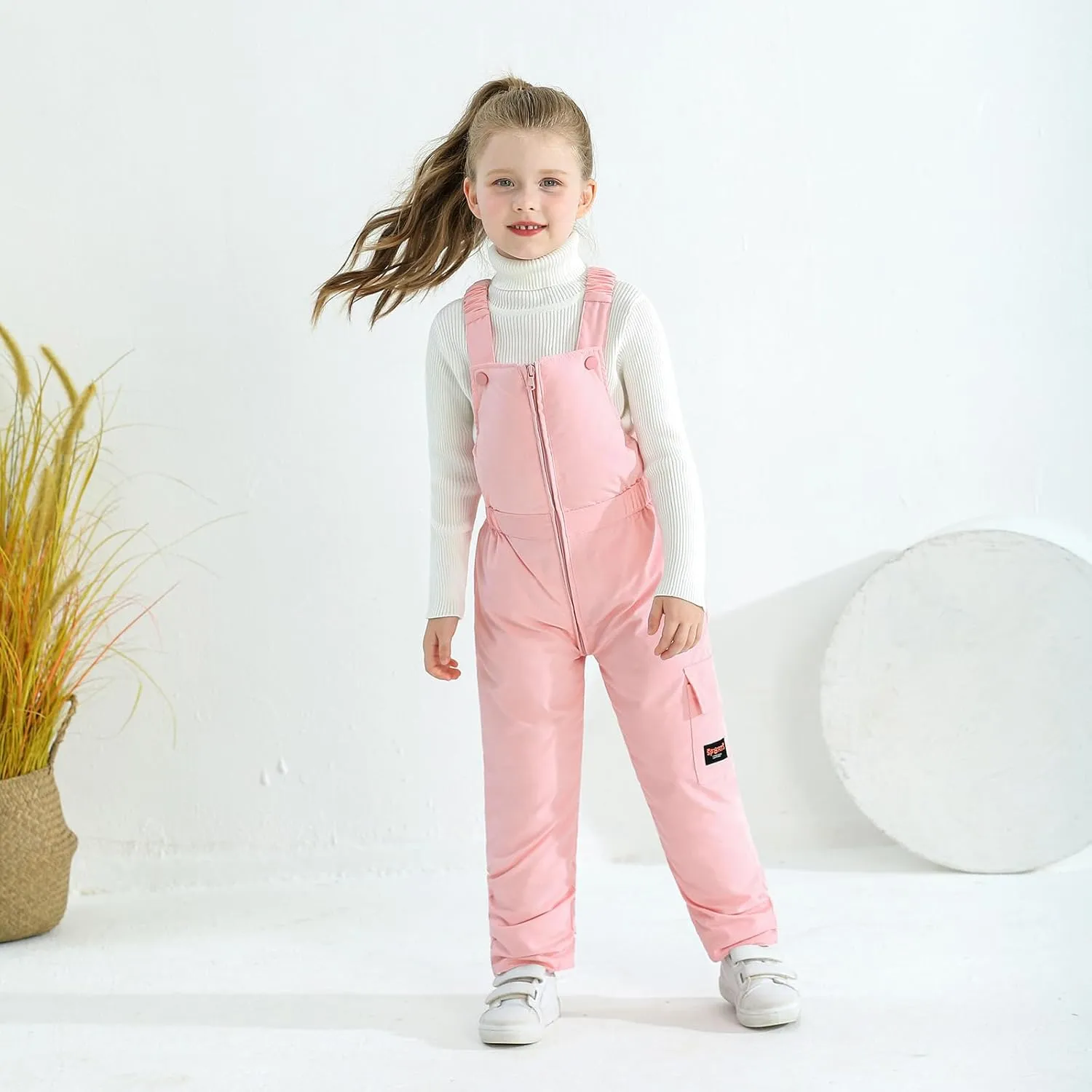 Weixinbuy Toddler Snow Pants Baby Boy Girl Winter Clothes Down Puffer Coat Waterproof Warm Snow Ski Bib Overalls Snowsuit