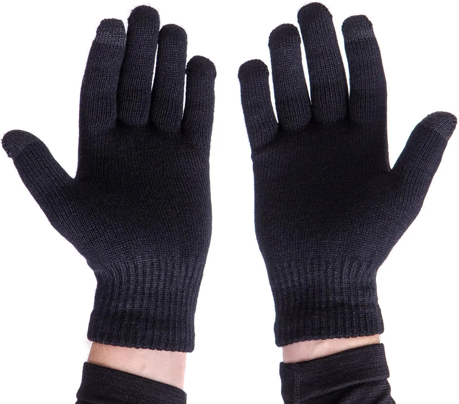 Wool Ski Glove Liner with Touch Screen Technology – Premium Merino Wool Winter Gloves for Skiing, Cold Weather